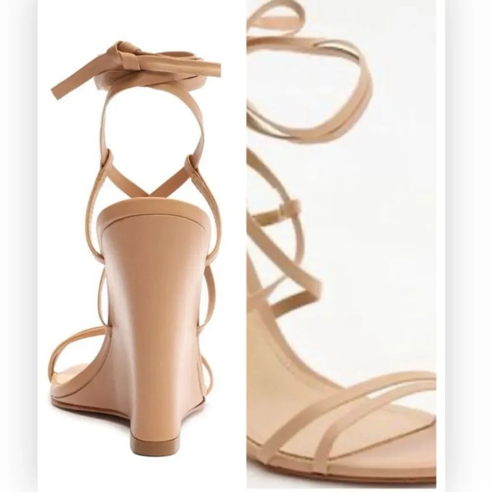 Schutz/Dust Bag Deonne Casual Nappa Leather Sandal True Beige 10.5 NEW $140